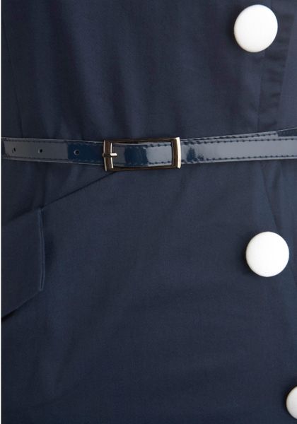 Modcloth Asymmetry Grows in Brooklyn Dress in Blue - Lyst