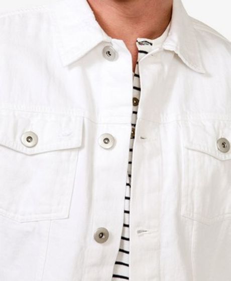white distressed jacket