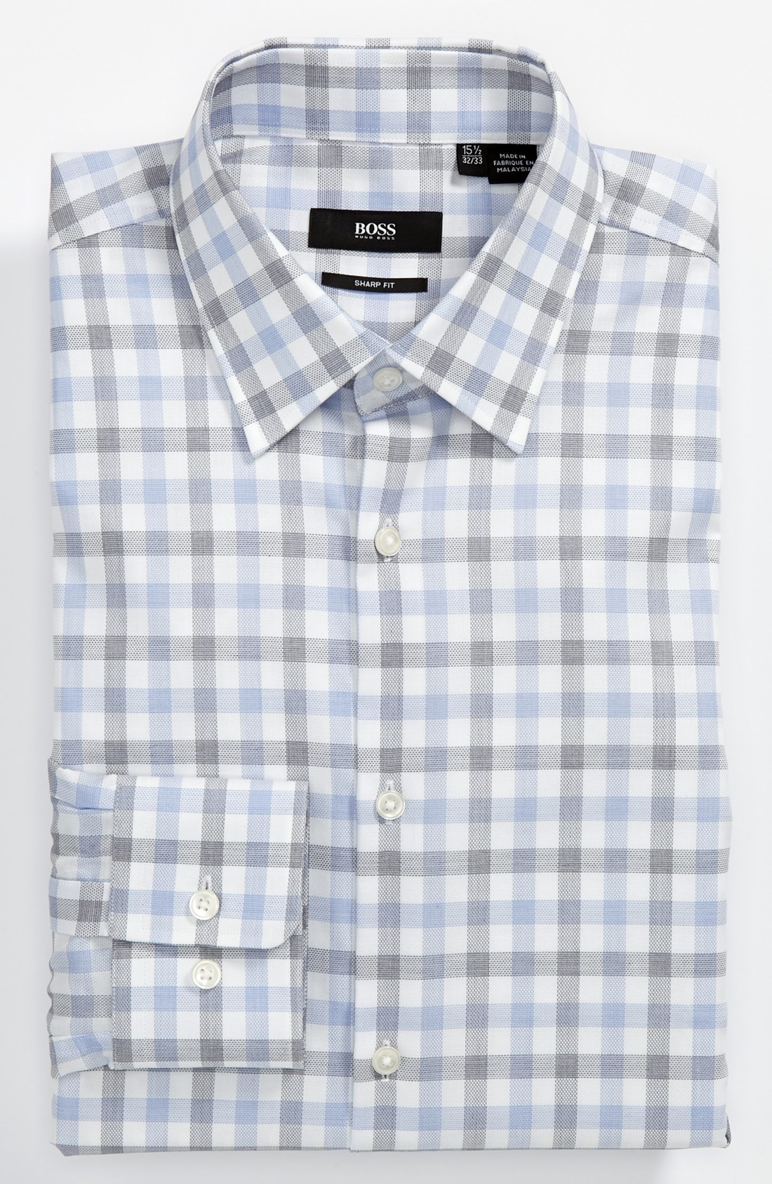 Boss By Hugo Boss Sharp Fit Dress Shirt in Blue for Men Lyst