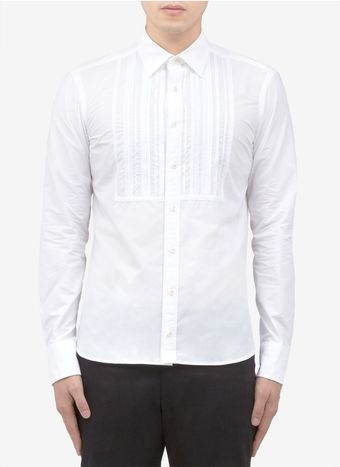 Kolor Grosgrain Ribbon Trim Tuxedo Shirt - Lyst