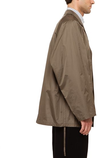 Yohji Yamamoto Raglan Side Cord Parka - Lyst