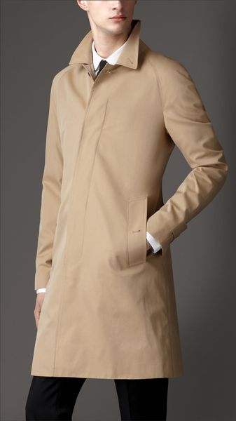 Burberry Cotton Gabardine Car Coat - Lyst