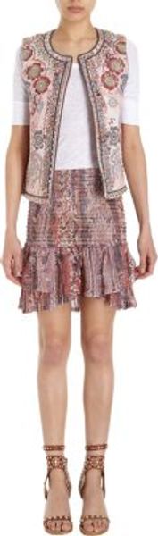 Isabel Marant Quilted Paisley Print Vest - Lyst