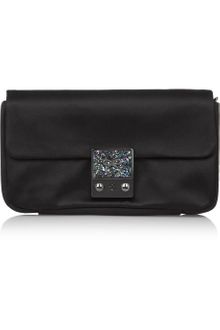 Anya Hindmarch Carker Mini Satin Stingray and Suede Clutch - Lyst