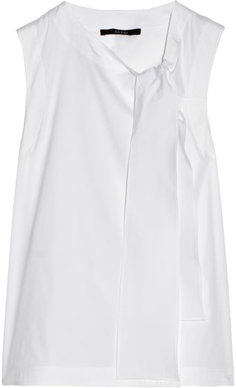 Gucci Pussybow Stretch Cottonblend Top - Lyst