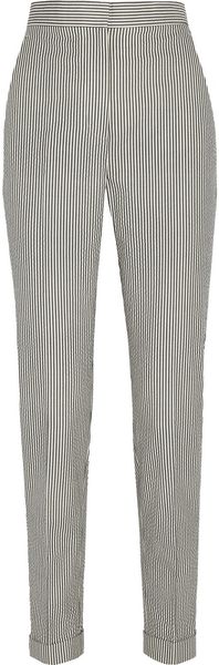 Stella McCartney Highrise Seersucker Pants - Lyst
