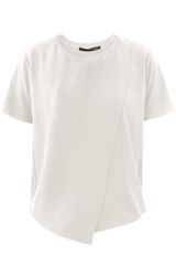 Theyskens' Theory Feho Asymmetric Pleat T-shirt