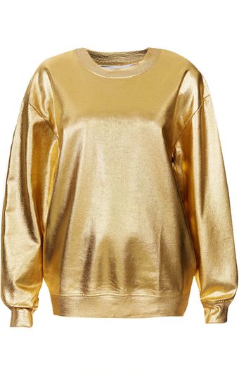 Topshop Metallic Sweat By Tee and Cake - Lyst