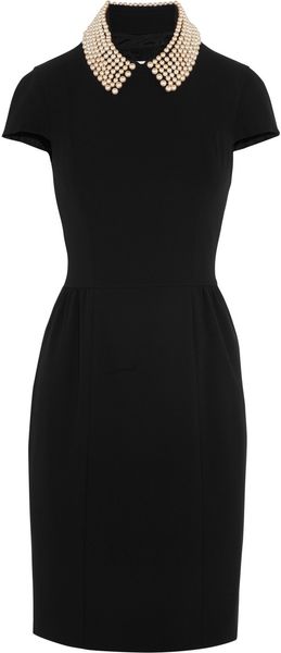 Moschino Cheap & Chic Embellished Cutout Crepe Dress - Lyst