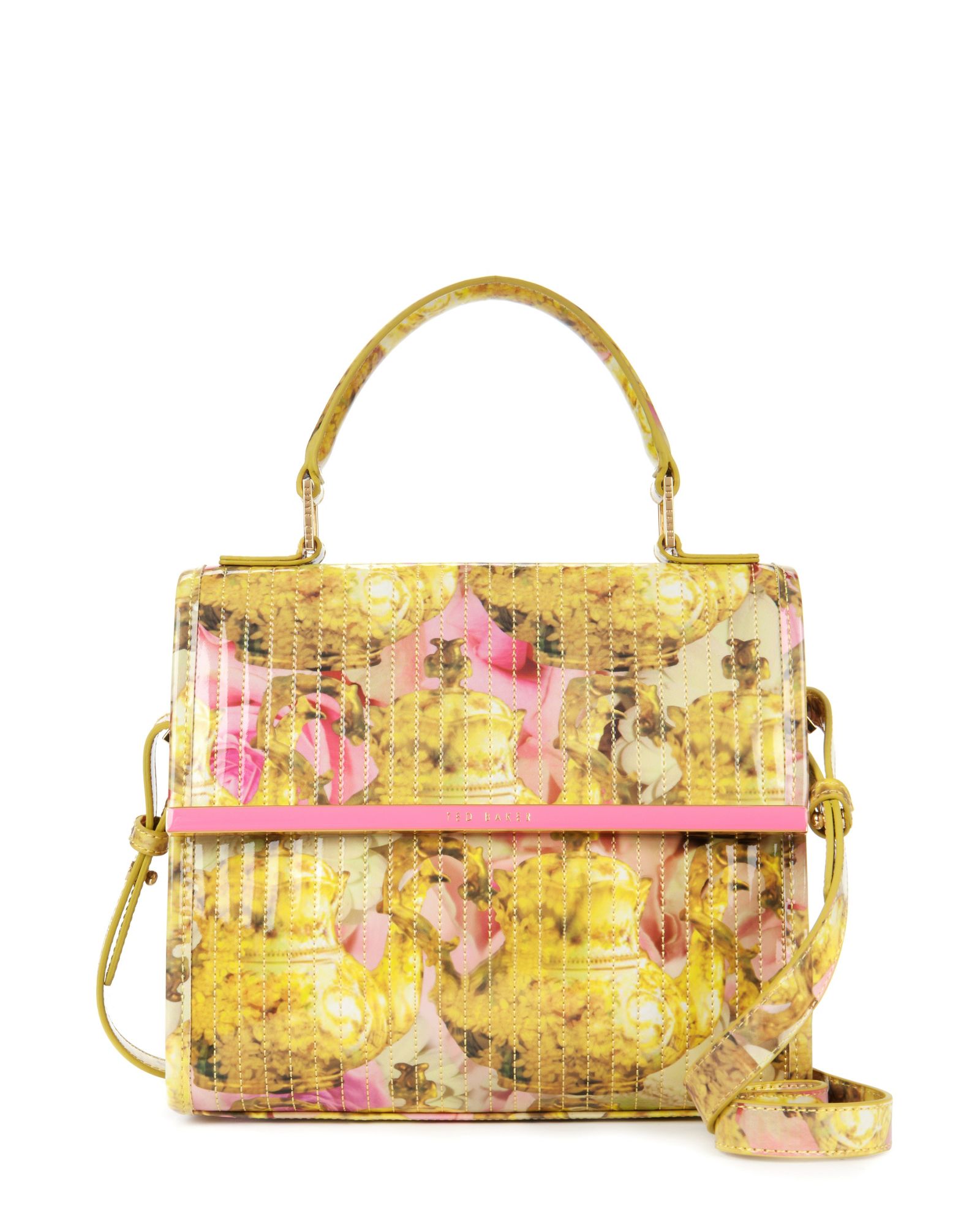 Ted Baker Keltty Small Printed Tote Bag in Yellow Lyst