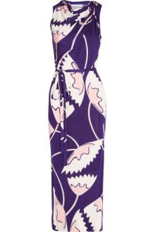 Diane Von Furstenberg Blanchette Printed Silk Jersey Dress - Lyst