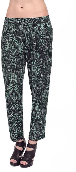 Haute Hippie Feather Printed Pants - Lyst