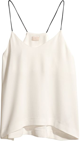 H&M Top with Thin Shoulder Straps - Lyst