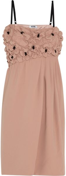 Moschino Cheap & Chic Crystal Embellished Crepe Dress - Lyst