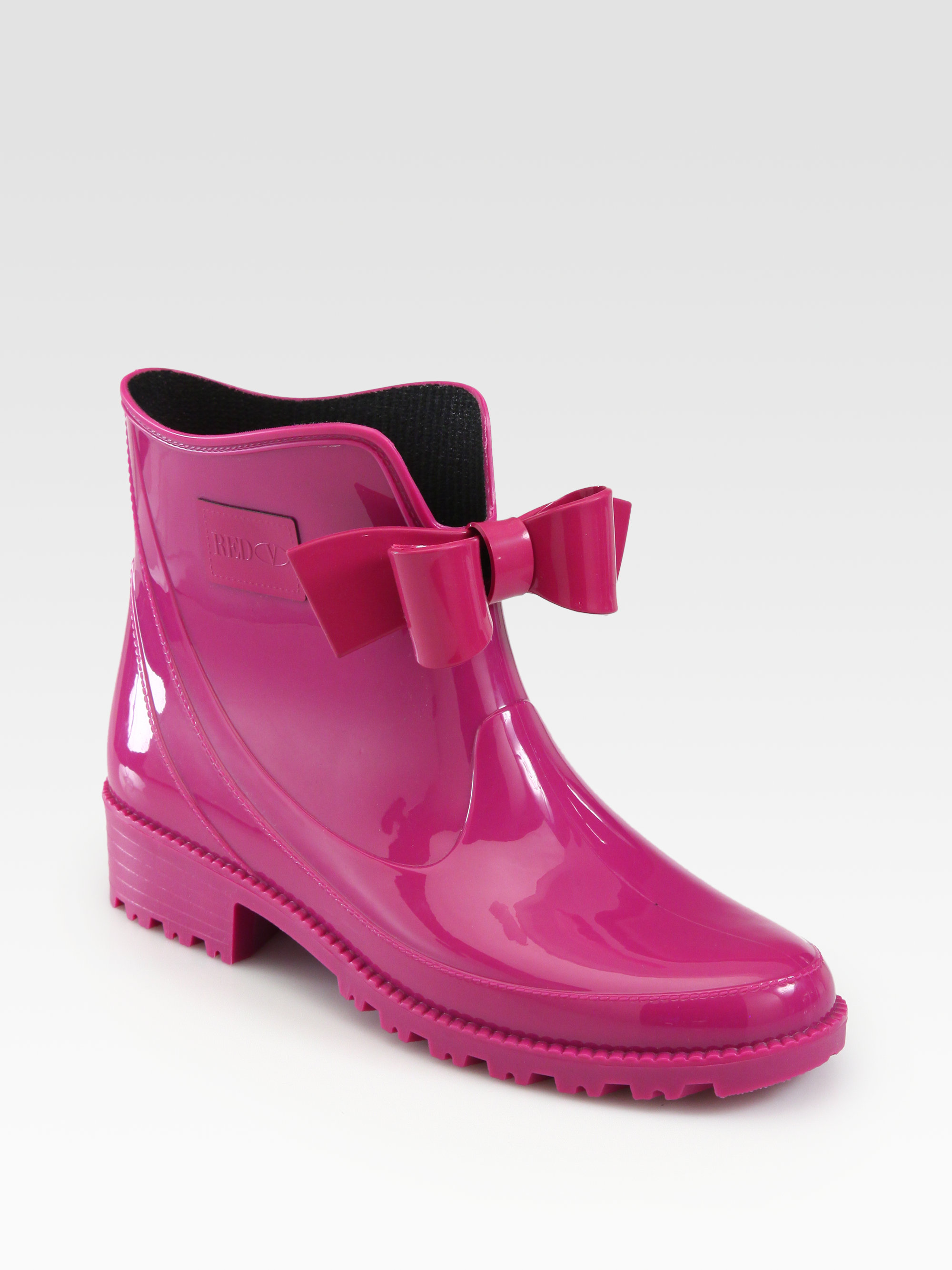 Red Valentino Bow Rain Boots in Pink (raspberry) Lyst
