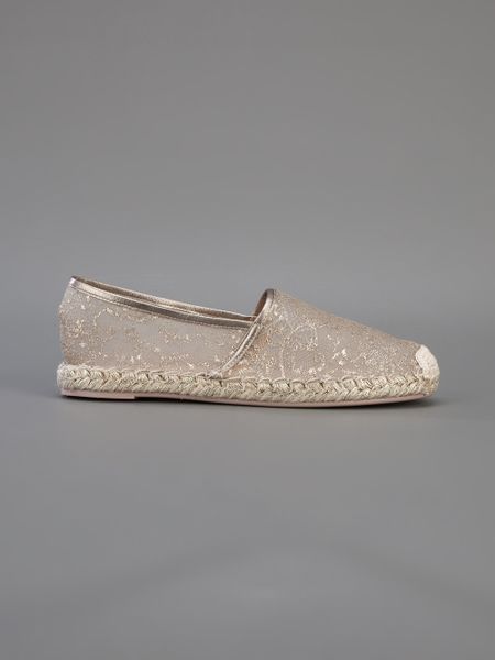 valentino gold espadrilles