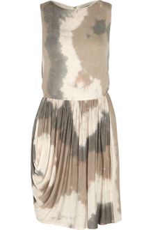 Alice + Olivia Draped Stretchjersey Dress - Lyst