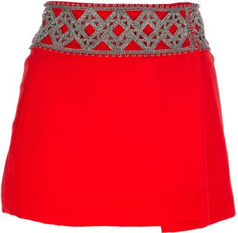 Isabel Marant Beaded Mini Skirt - Lyst