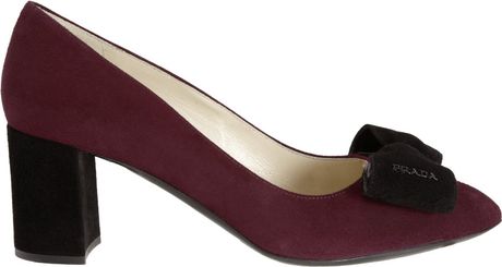 prada chunky heels