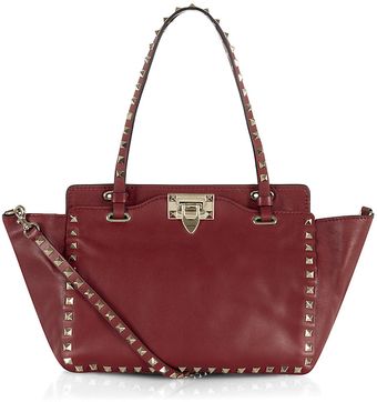 Valentino Small Rockstud Tote - Lyst