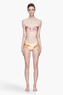 We Are Handsome Orange The Oasis Gathered Bikini - Lyst