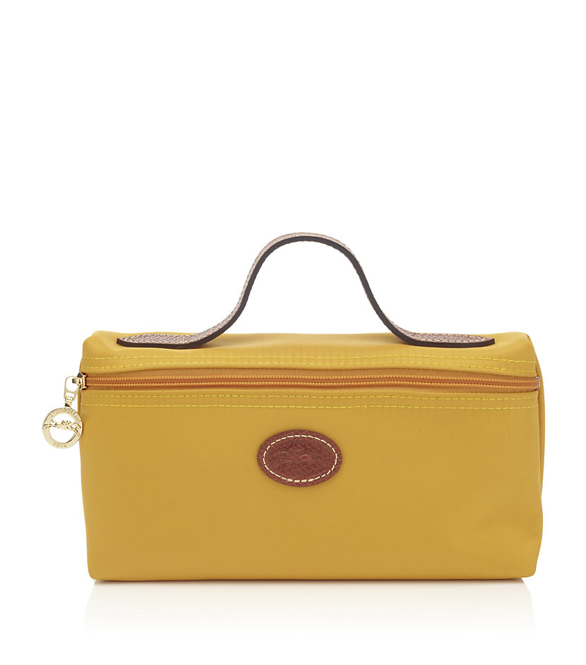 Longchamp Le Pliage Cosmetic Bag in Gold Lyst