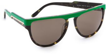 Stella McCartney Flat Top Oversized Sunglasses - Lyst