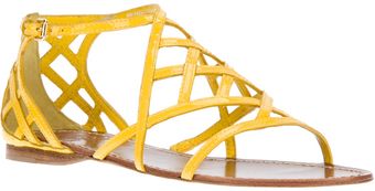 Tory Burch Strappy Flat Sandal - Lyst