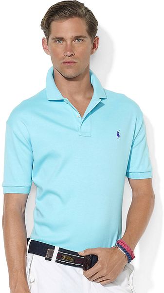 Polo Ralph Lauren Customfit Short sleeved Interlock Polo - Lyst