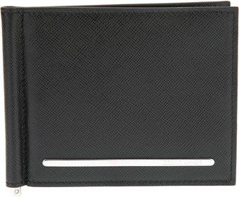 Giorgio Armani Plaque Detail Wallet - Lyst