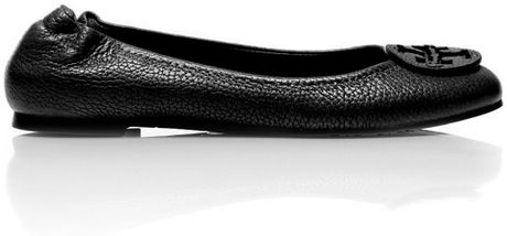 tory burch reva tumbled leather flats