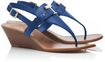 Tory Burch Casey Wedge Thong Sandal - Lyst