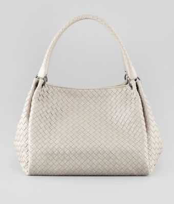 Bottega Veneta Parachute Intrecciato Medium Tote Bag Gray - Lyst