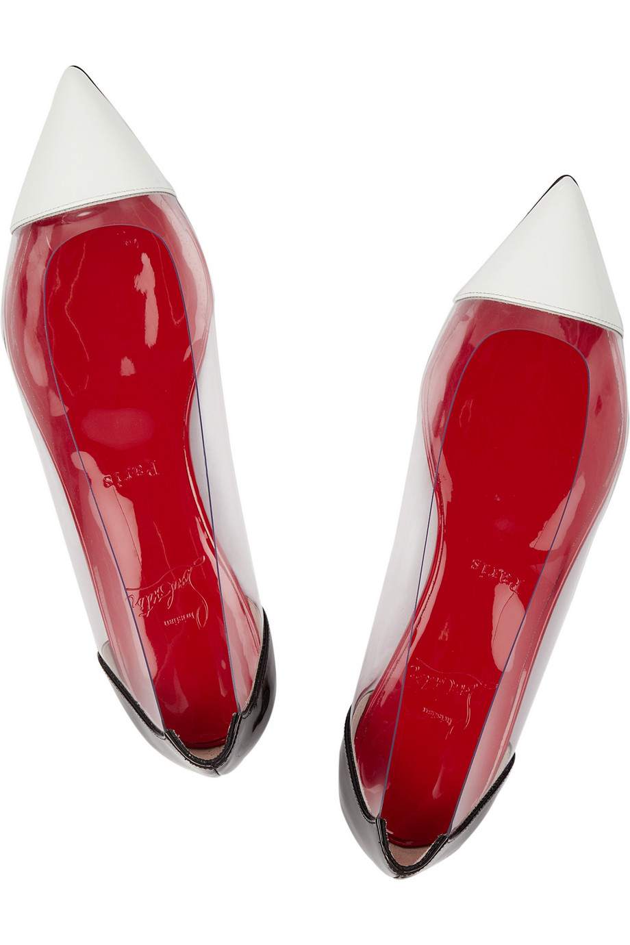 transparent louboutin shoes