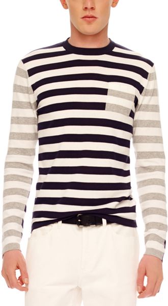 Michael Kors Mix Sstripe Knit Sweater - Lyst
