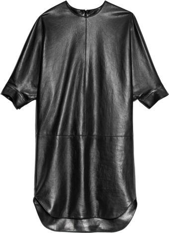 Alexander Wang Plonge Lamb Dolman Sleeve Shirt Taildress - Lyst
