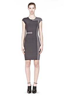 Alexander Wang Intarsia Color Blocked Dress - Lyst