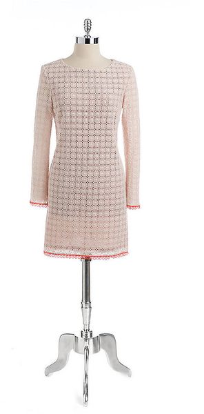 Nicole Miller Ying Yang Crochet Dress - Lyst