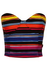 Topshop Guatemala Stripe Bralet Top