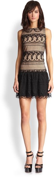 Alice + Olivia Peri Lace Dress - Lyst