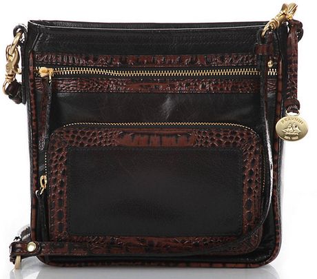 Brahmin Cleo Leather Crossbody Bag in Black for Men (black tuscan) | Lyst