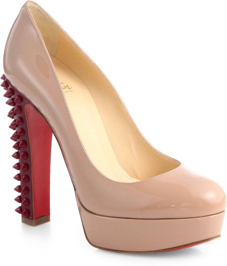 louboutin platform nude