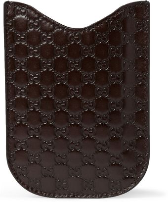 Gucci Embossed Leather Iphone Cover - Lyst