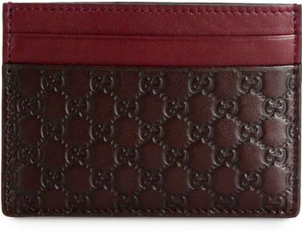 Gucci Microguccissima Leather Card Case - Lyst