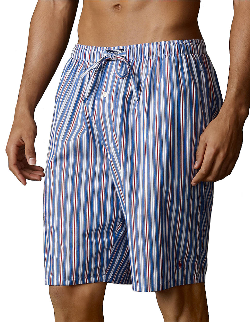 Polo Ralph Lauren Striped Woven Pajama Shorts in Blue for Men Lyst