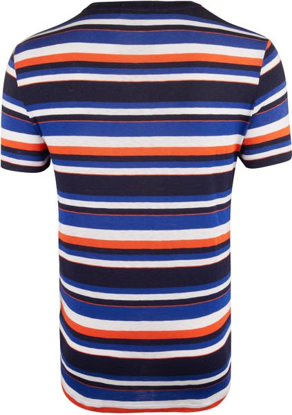 Polo Ralph Lauren Red White and Blue Stripe Tshirt in Black for Men (red) | Lyst