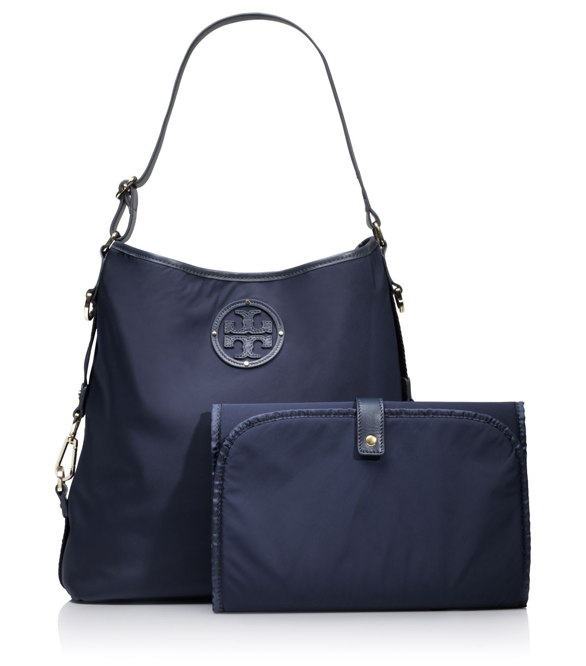Tory Burch Stacked Logo Baby Bag in Blue (normandy blue) | Lyst