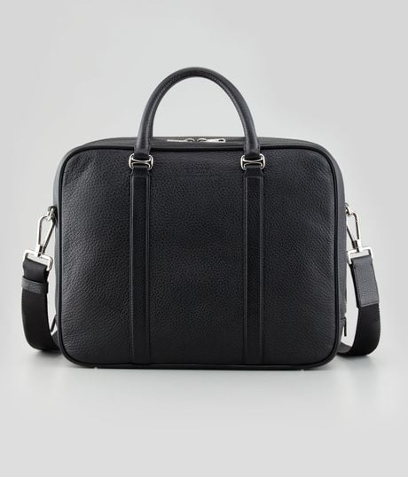 mens leather briefcase with shoulder strap