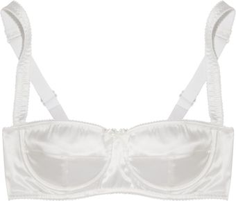 Dolce & Gabbana Stretchsilk Satin Balconette Bra - Lyst