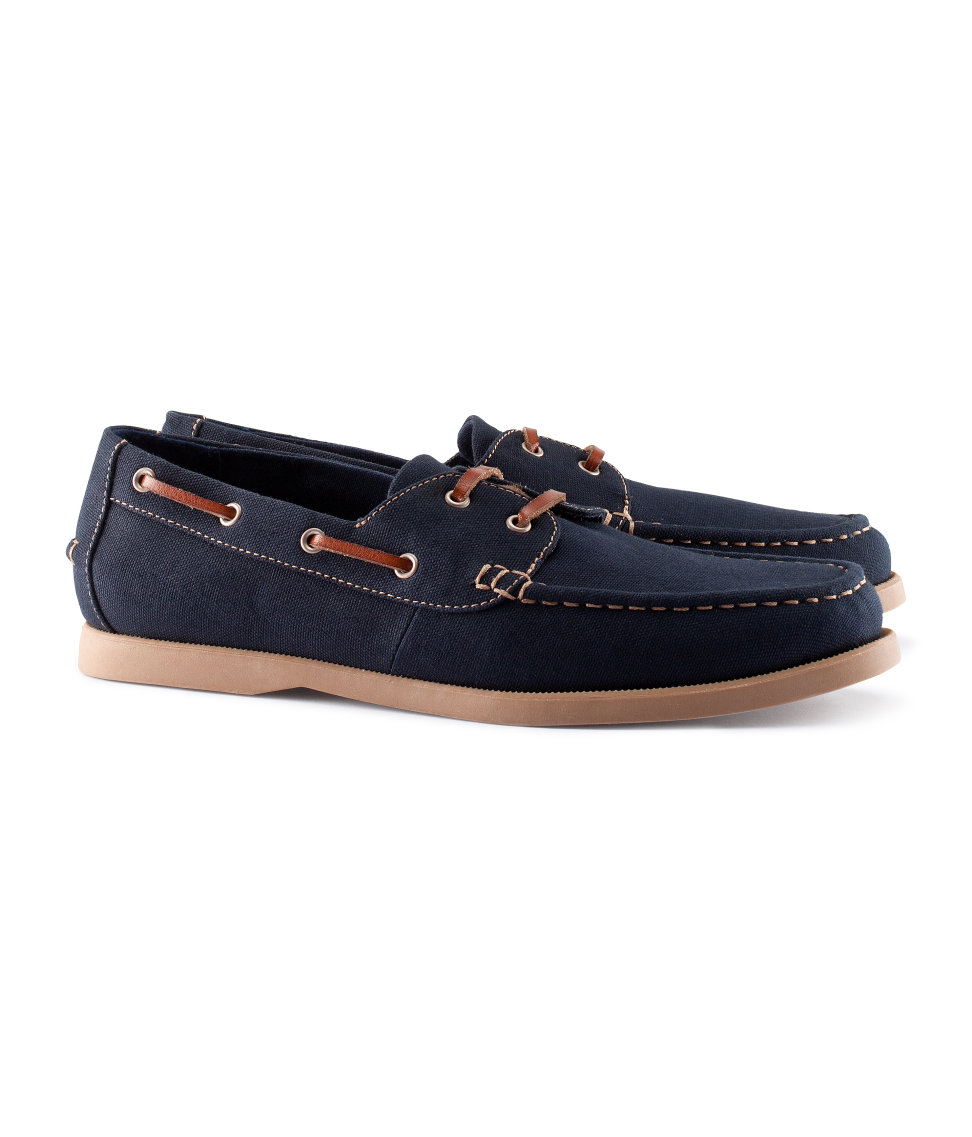 H&amp;m Deck Shoes in Blue for Men (dark blue) Lyst